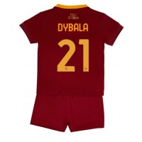 AS Roma Paulo Dybala #21 Fotballklær Hjemmedraktsett Barn 2022-23 Kortermet (+ korte bukser)